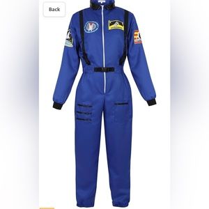 Unisex Astronaut Costume Adult Space Suit Flight Jumpsuit Size L